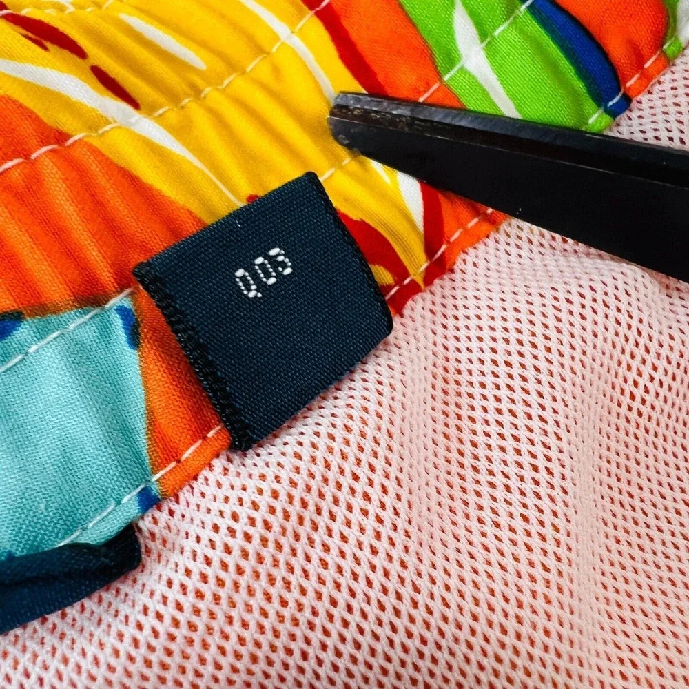 Polo By Ralph Lauren Swim Trunks Shorts Men Orange Drawstring Polyester‎ M
